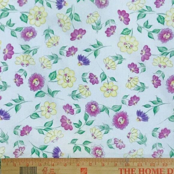 Flower Party Tossed Flowers Fabric - Picture 2 of 6